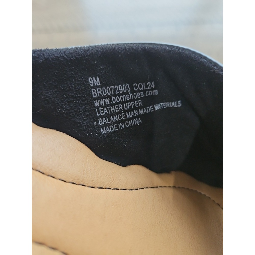 Born Shoes Women 9 Black Leather Izabel Slide Sandals Minimalist Capsule - Picture 12 of 12